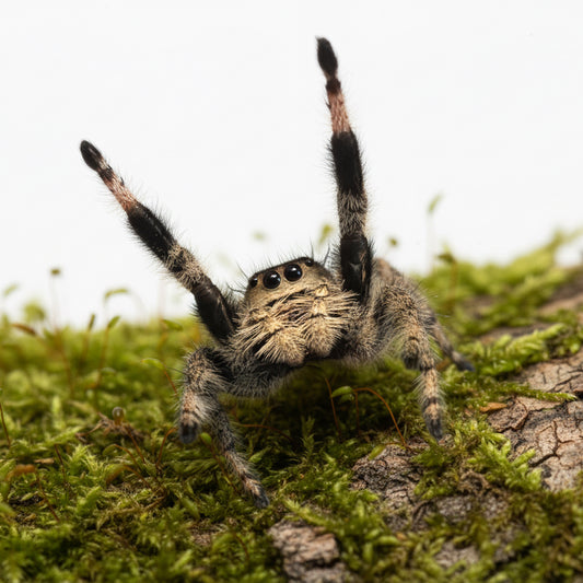 Phidippus regius White Bahamas junges Weibchen