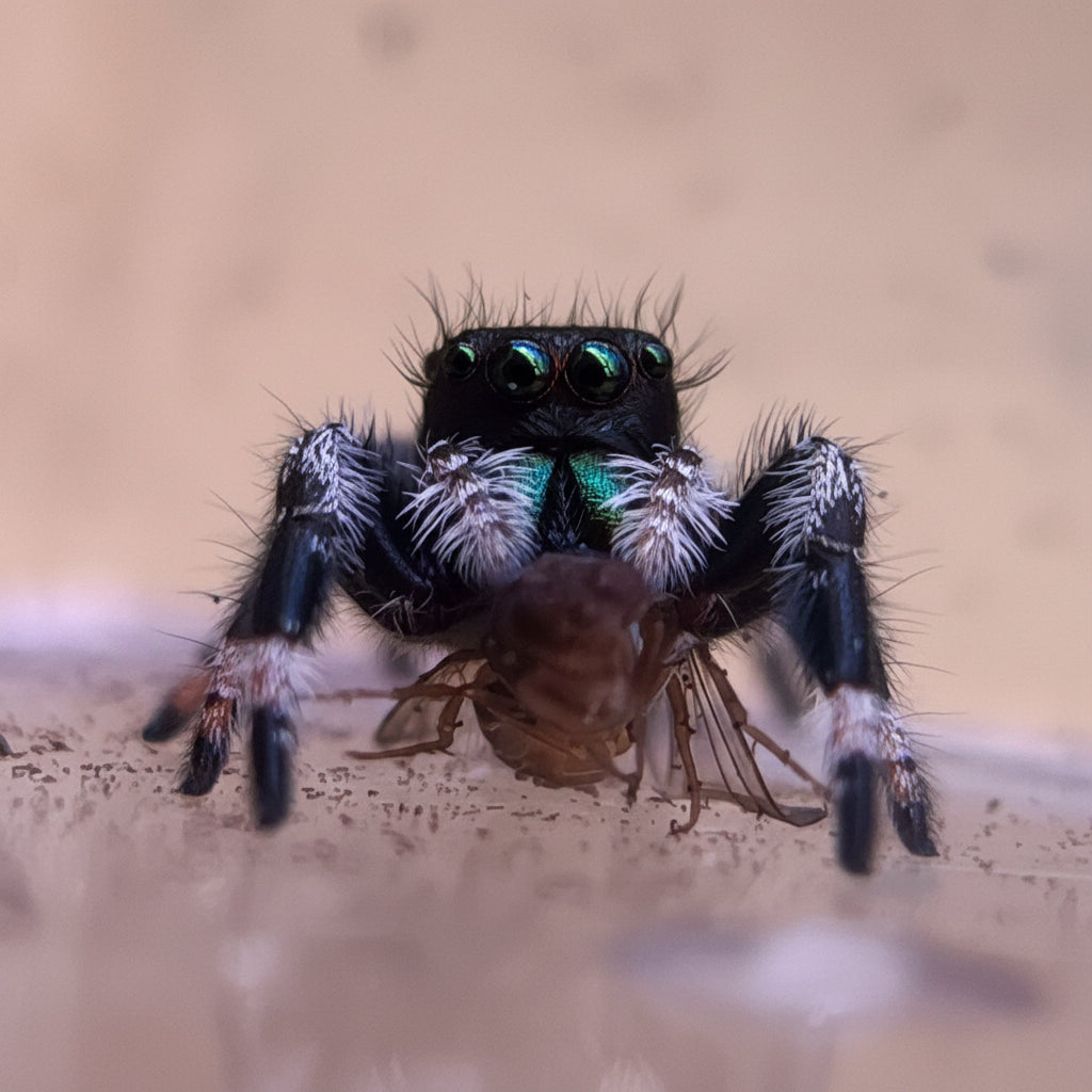 Phidippus regius Nord Florida Jungtier