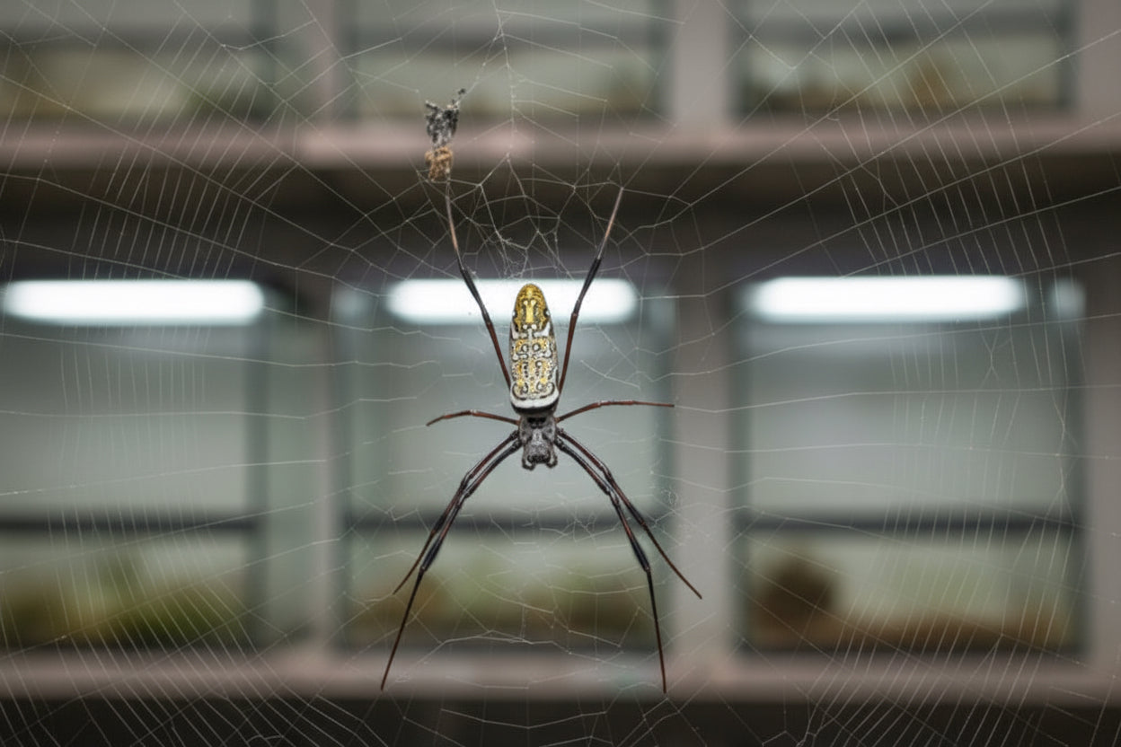 Seidenspinne Golden Orb Weaver Nephila spec Tanzania Weibchen